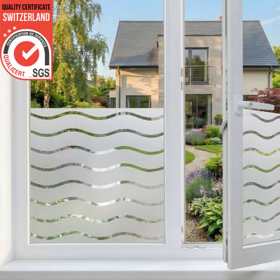 Homewell® Raamfolie HR++ 60x200 - Isolerend & Zonwerend - Anti inkijk - Statisch - Golven