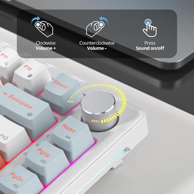 Compact 75% Mechanisch Gaming Toetsenbord met Gasket Mount, Hot-Swap en RGB Verlichting (82 Toetsen)
