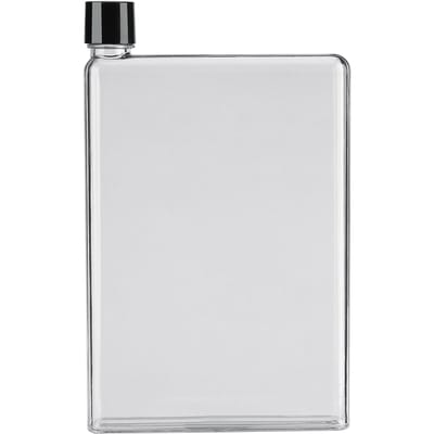 750ml Lekvrije Platte Slanke Waterflessen Plastic Transparant Draagbaar Sapbekers Kleurloos wit