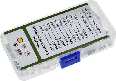 Microswitch drukknop assortiment 250 stuks Microschakelaars