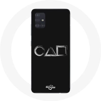 Hoesje - Samsung - Galaxy A51 - Flexibel - Bescherming - Squid Game zwart