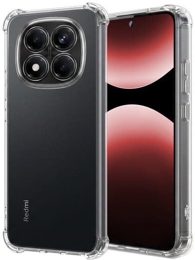 Hoesje - Geschikt voor Xiaomi Redmi Note 14 Pro - Sterk & Shockproof - Siliconen Case - Back Cover - Telefoon Hoes Shock Proof - Transparant