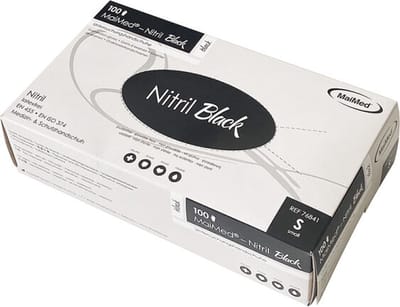 Maimed Nitril Powderfree Handschoenen SMALL - Black