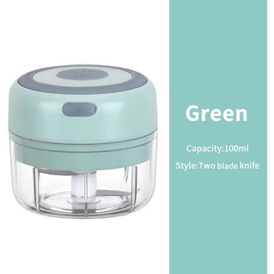 Mini Hachoir Alimentaire Électrique - 100-250 ml Portable pour Légumes et Ail avec Design Rechargeable