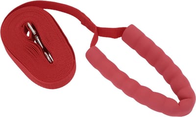 aladdien - Trainingslijn voor honden - 10 meter puppylijn - Duurzaam en sterk - Rood - Geschikt voor honden van alle maten - Perfect voor outdooract...