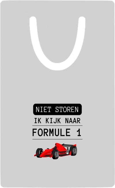 Hacebo® - niet storen ik kijk naar formule 1 metalen boekenlegger- Formule 1 - mensen die houden van f1 - quotes - verjaardagscadeau - verjaardag - cadeau - kado - geschenk - gift Bladwijzer boekenleggers - 7.6 cm x 5cm