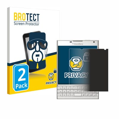 BROTECT - privacy screenprotector voor BlackBerry Passport - Folie Beschermfolie Blauwlichtfilter 2 Stuks
