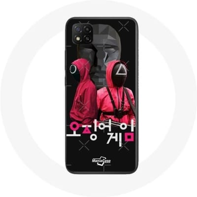 Xiaomi Redmi 9C hoesje Inktvis Game Poster Soldaatmaskers Koreaans logo