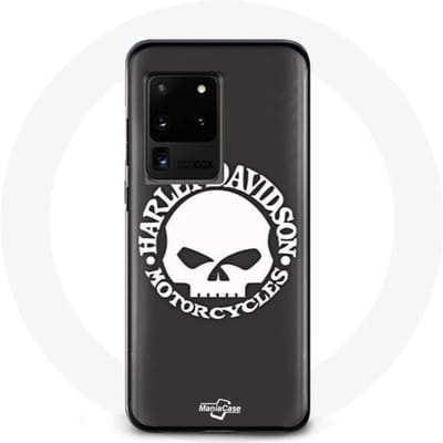 Hoesje voor Samsung Galaxy S20 Ultra Harley Davidson Motors Schedel zwart