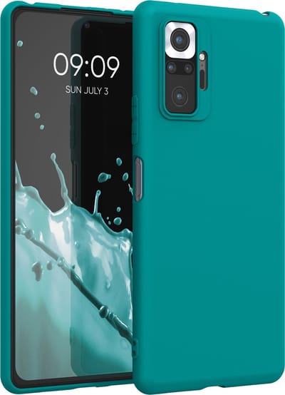 kwmobile telefoonhoesje geschikt voor Xiaomi Redmi Note 10 Pro - Hoesje voor smartphone - Back cover in mat petrol