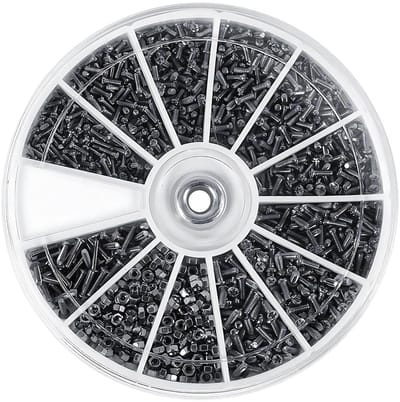 600-delige Schroefset van RVS met Moeren - Universele Microschroeven voor Horloges, Brillen en Elektronica