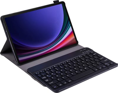 Cazy tablet Hoes met Toetsenbord geschikt voor Samsung Galaxy Tab S9 / S9 FE / S10 FE / S10 Lite - QWERTY Bluetooth Keyboard Case - Zwart