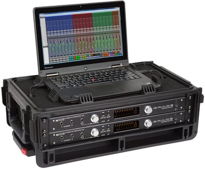 SKB - 2U Studio Flyer Rack Koffer - met Wielen