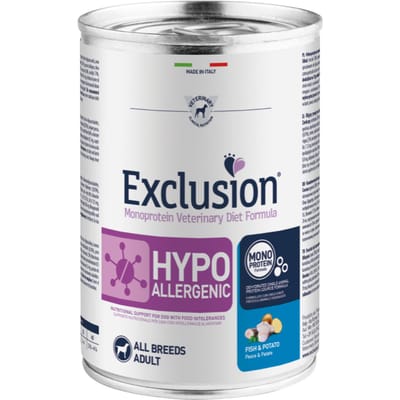 6x400g Vis & Aardappel Exclusion Diet Hondenvoer