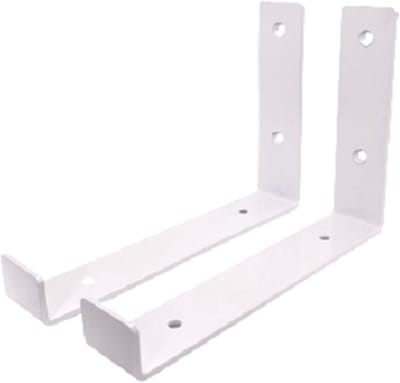 Maison DAM - Plankdragers L vorm up - Wandsteunen – 20cm – Wit - Incl. bevestigingsmateriaal + schroefbit