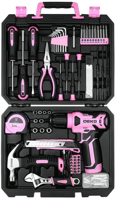 Gereedschapskoffer - uJOY - Complete set met accuboormachine - Overzichtelijke opbergkoffer - Uitgebreide toolset
