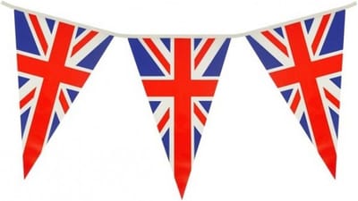 3x Union Jack vlaggenlijn 7 meter