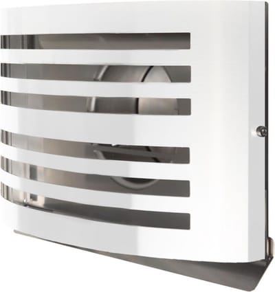 Overdruk Ventilatierooster Alfa 12.5 cm Mat Wit