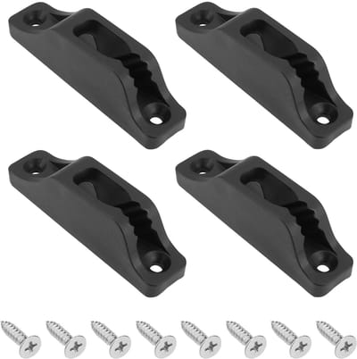 Dailygoods- Touwklem 86x20mm - Nylon - Boorklem - Geschikt voor 3-6mm Kabels - Voor Yachten/Kajaks - Duurzaam en Corrosiebestendig - Bootklem