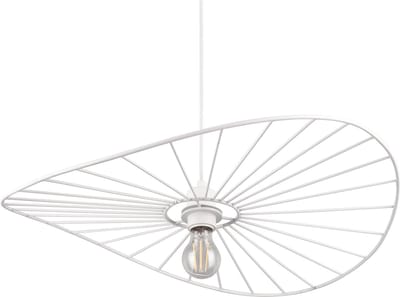 REALITY CHAPEAU - Hanglamp - Wit mat - excl. 1x E27 40W - In hoogte verstelbaar