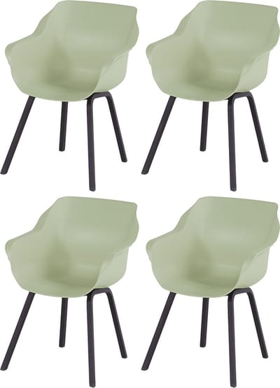 Set van 4 - Hartman Sophie Element dining armstoel - French green