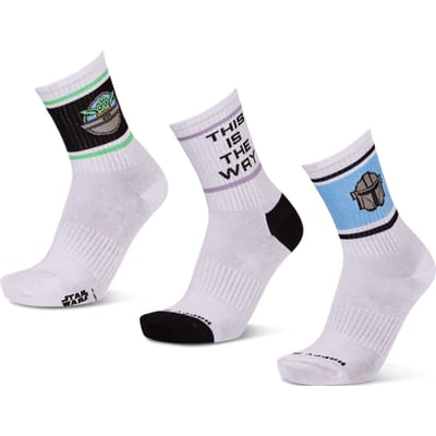 Happy Socks Crew 3 Pack Sokken Unisex - Wit - Maat 36-40 - Katoen