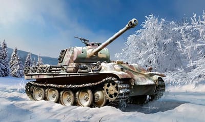 Academy Modelbouwpakket Militaire voertuigen - 13529 Pz.Kpfw.V Panther Ausf.G - Early Production Plastic - 1:35 - Modelbouw