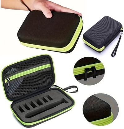 Hard Cover Case Geschikt Voor De Philips Oneblade I Reisetui l Scheermes Hoes I Scheermes Opbergdoos I Zwart/Geel