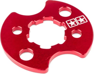 Borgplaat voortandwiel CNC Stage6 rood (nok-bout)