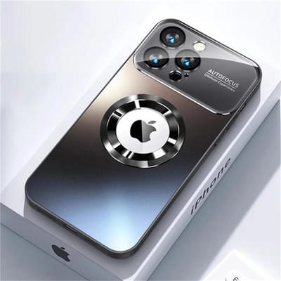 Coque de téléphone magnétique dépolie de luxe pour iPhone 16 15 11 12 13 14 Pro Max Protection complète de l'objectif Cadre en silicone Couvercle arrière mat Capuchon For iPhone 13 Pro