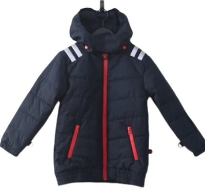 Ducksday - Winterjas - Sherpa fleece - waterdicht - winddicht - Skijas -Unisex - Donkerblauw - maat 92/98 - 2 jaar