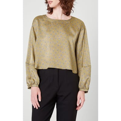 American Vintage Ls Boat Collar A Shape Short Top Marianne Size: XS/S | Blouses Outlet | Dames | Bruin