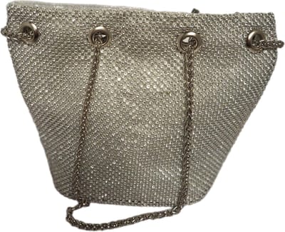 MICHELLEMOON-CLUTCH STRASS AVOND TASJE-SILVER