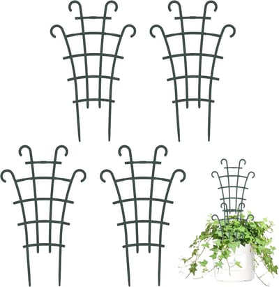 Kunststof Klimrooster 4 stuks voor Klimplanten in Plantenbak - Tuinplantensteun en Rankrooster