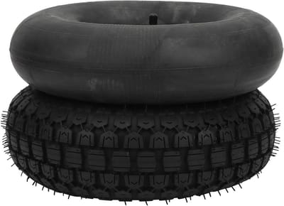 Scooterband met binnenband - Grasmaaier band - Veilig transport - Robuust rubber - 4.10/3.50-6 - Zwart