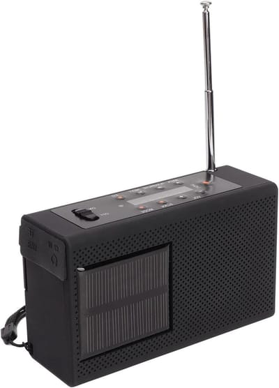 Noodradio met Handslinger - Outdoor Radio Zaklamp - Kamperen en Noodsituaties - IPX3 Waterbestendig