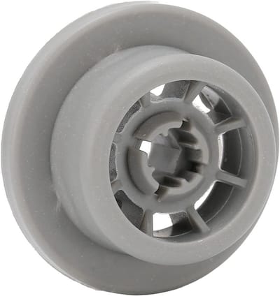Vaatwasmachineonderdeel - Onderste mand wiel - Vaatwasser reparatie - Duurzaam kunststof - 3.5 x 1.6 cm - Zwart