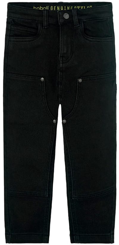 Boboli Denim Knit Broek Zwart 5 Years Meisje