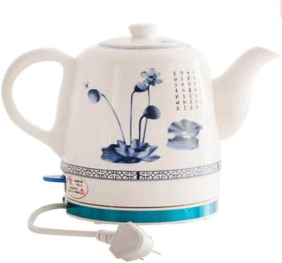 Elektrische waterkoker - Theepot Samovar - Snel water koken - Keramisch warmtebehoud - 1.7 Liter - Wit