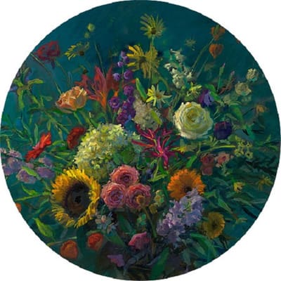 Art Revisited Art Circle Keimpe van der Kooi - Nazomer boeket dibond 60 cm