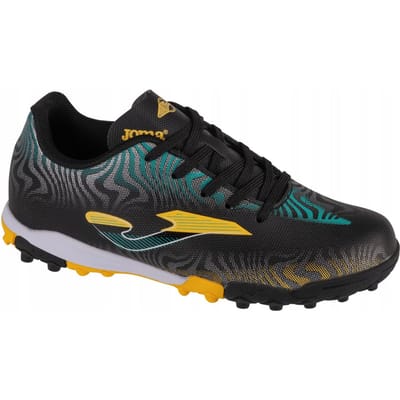 Joma Evolution kunstgras voetbalschoenen voor kinderen (ZWART/GEEL)