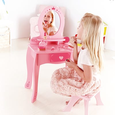Kaptafel met haarset en make-up - Hape - vanaf 3 jaar
