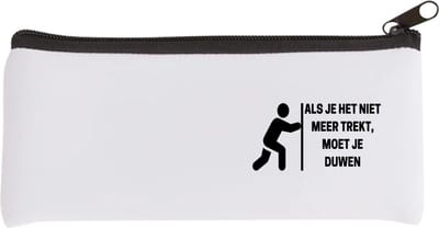 Akyol - als je het niet meer trekt, moet je duwen Etui - Collega - collega - grappige tekst - 20 bij 9 cm