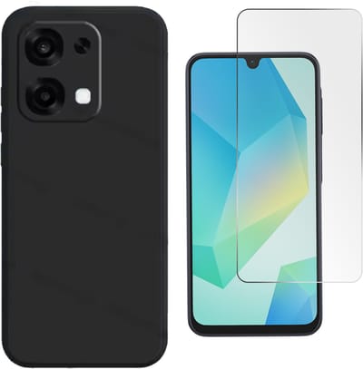 Hoesje + Glas Geschikt voor OnePlus 15 - Zwart - Casemania Siliconen Back Cover met 1x Tempered Glazen Screenprotector - Extra Stevig Val en Stootbescherming Telefoonhoesje