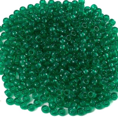 Acryl Transparante Groene Pony Kralen 6x9mm Bulk voor Armband Ketting Sieraden Maken Oorbel Haarvlechten voor Armbanden Maken Kunststof Kralen