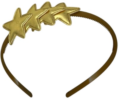 Diadeem met sterretjes - kerstcollectie - glimmend - ster – goud khaki diadeem