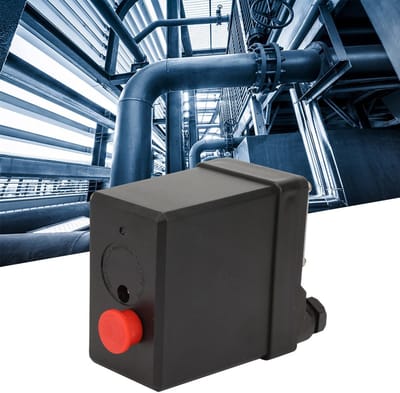 Allecto - Drukschakelaar - Luchtcompressor - Instelbare Druk 75-175 psi - 380V - Efficiëntie - Geschikt voor Compressoren - Model voor Luchtcompres...