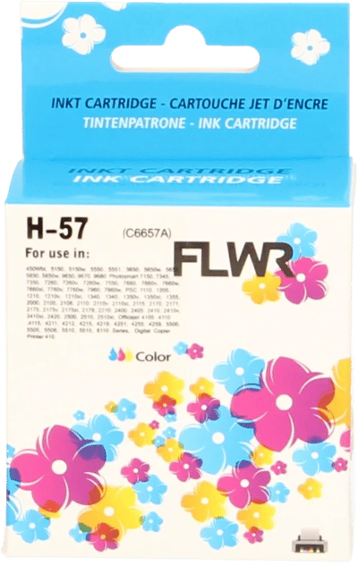 FLWR - Cartridges / HP 57 / kleur / Geschikt voor HP