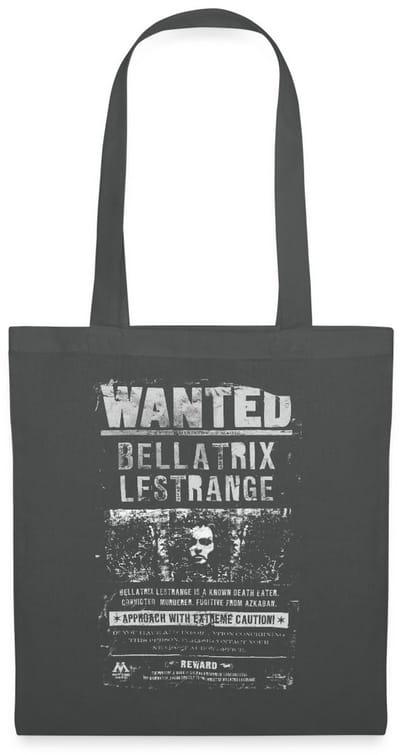 Harry Potter Bellatrix Lestrange Wanted Poster Tas Van Stof Schoudertas
