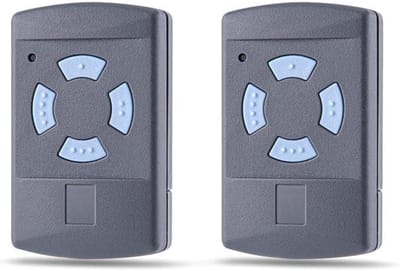 GELLDG 2 Stuks Garagentoropener - Handsender 868,3 MHz - Geschikt voor Hörmann SupraMatic ProMatic RotaMatic LineaMatic - Plastic Behuizing - 4-Kanaals Afstandsbediening